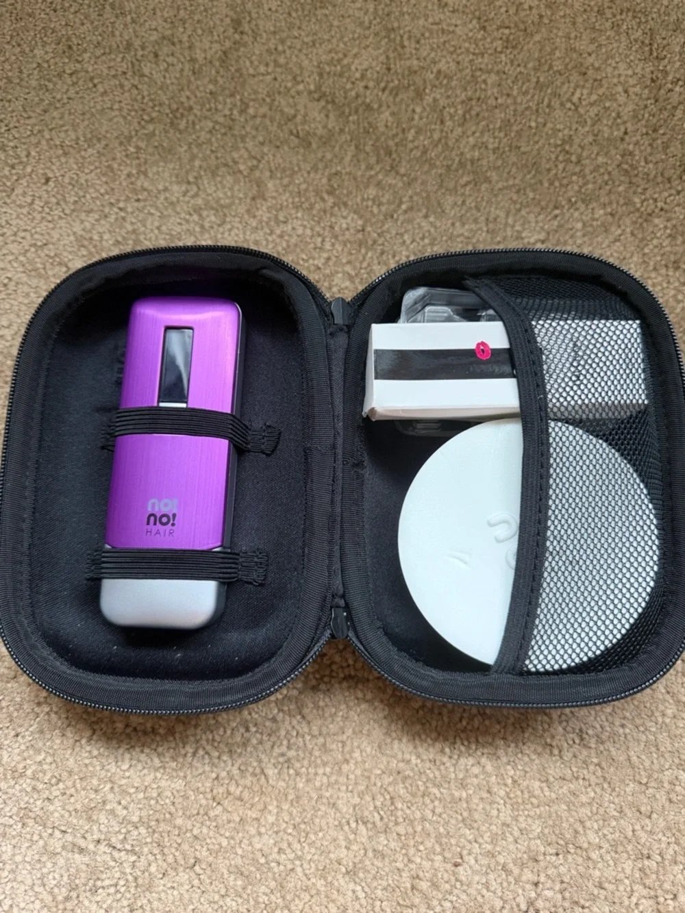 no!no! Pro Hair Removal System Model 8800 (purple) with Case & Tips - NO CHARGER